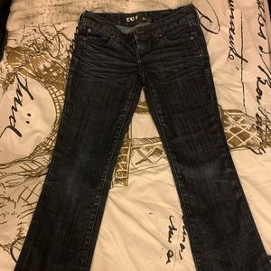 Express dark blue jeans size 2 short